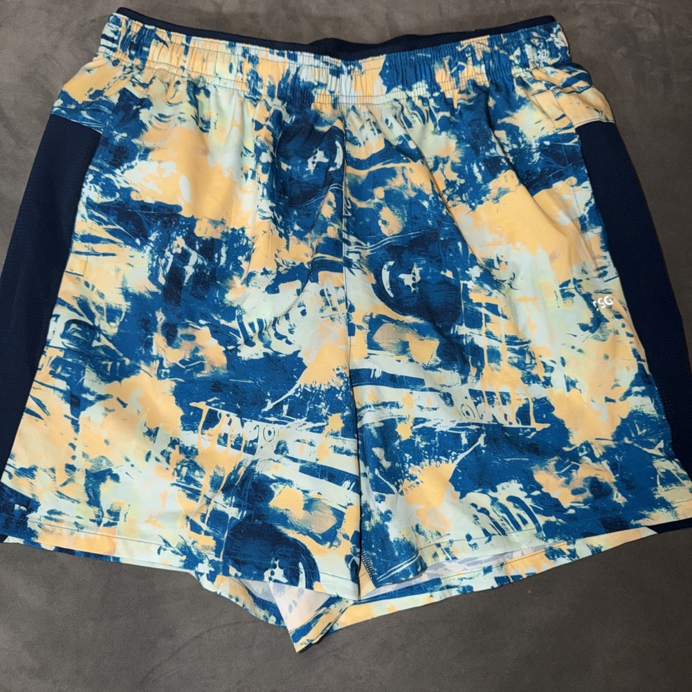 DSG 5" Stride Short Men's M Chaos Blue Gleam Moisture Wicking UV Protection Sz M